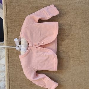 Janie and jack pink cardigan